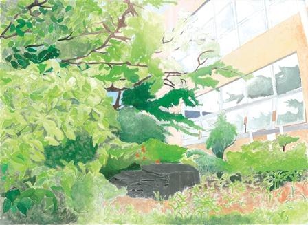 奥行き感のある風景