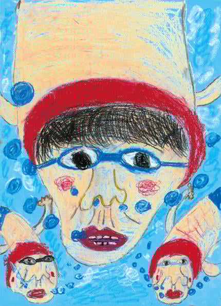 水の中にもぐれたよ