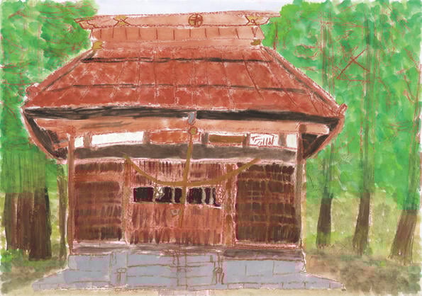 緑の中の若宮神社